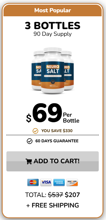 NeuroSalt 3 Bottle Supply